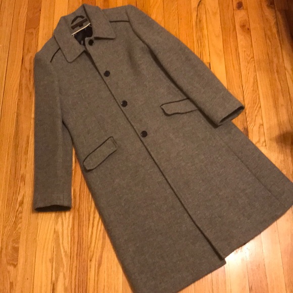 VIA SPIGA gray, buttoned up coat, wool, polyester - Picture 4 of 8